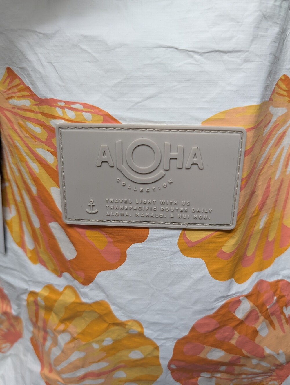 ALOHA Collection Reversible Sunrise Shell/ Shell Clu Waterproof Tote NWT - Picture 4 of 13
